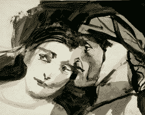 Othello y Desdemona - Carlos Alonso